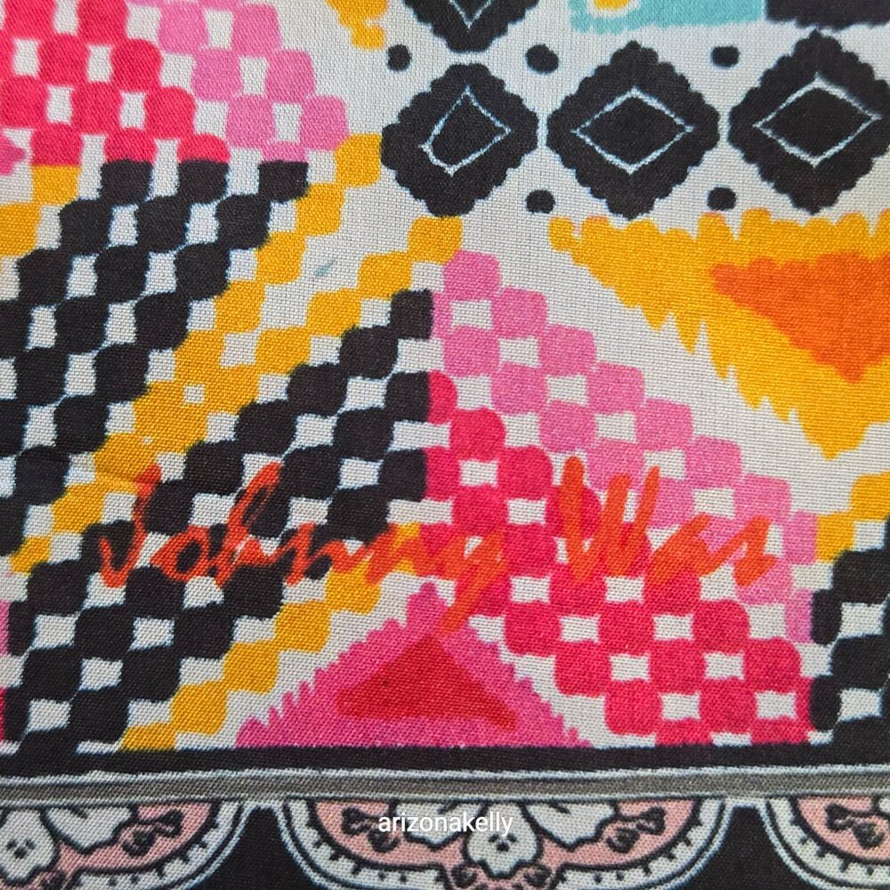 NWOT Johnny Was Silk Scarf Floral Boho Square #16 - Picture 2 of 10